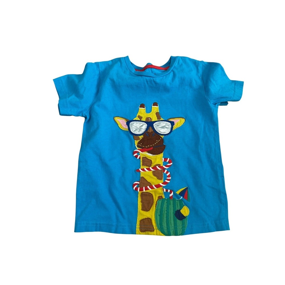 Lot of 3 Mini Boden Boy Applique Animal Shirts and Jeans Size 4-5 Summer Spring - Picture 3 of 4